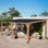 Érable 12 pi X 20 pi Pavillon de jardin en bois de cèdre de qualité supérieure avec toit en acier galvanisé à toit rigide en pente, avec rangement, bavardage et barbecue