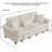 Modern Convertible Sleeper Sofa With Nailhead Trim