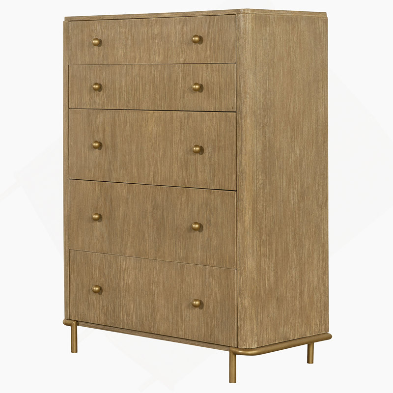 Commode rectangulaire 5 tiroirs Sand Wash