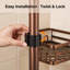 Freestanding and Tension Stainless Steel Shower Caddy