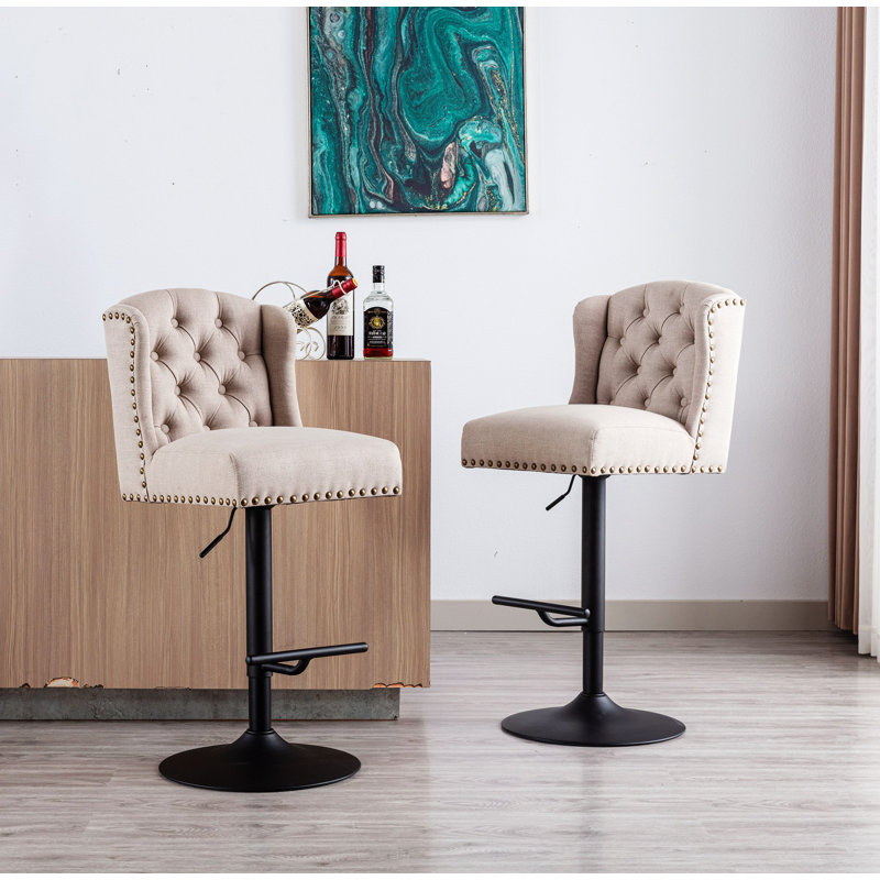 Tabouret de bar pivotant et réglable