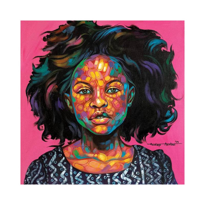 Omotoke 1 Piece Painting on Canvas, 45.72cm H x 45.72cm W x 1.91cm D, Wrapped Canvas
