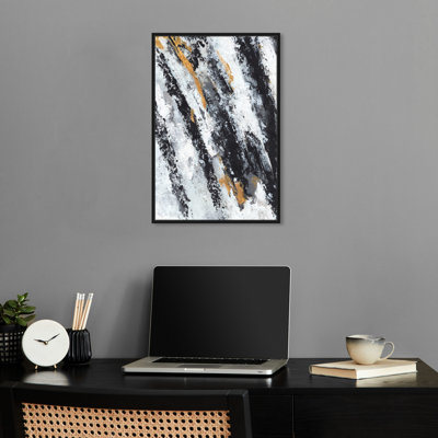 Artistic Blossom Masculine Abstract Man Cave Wall Art by Notoriart