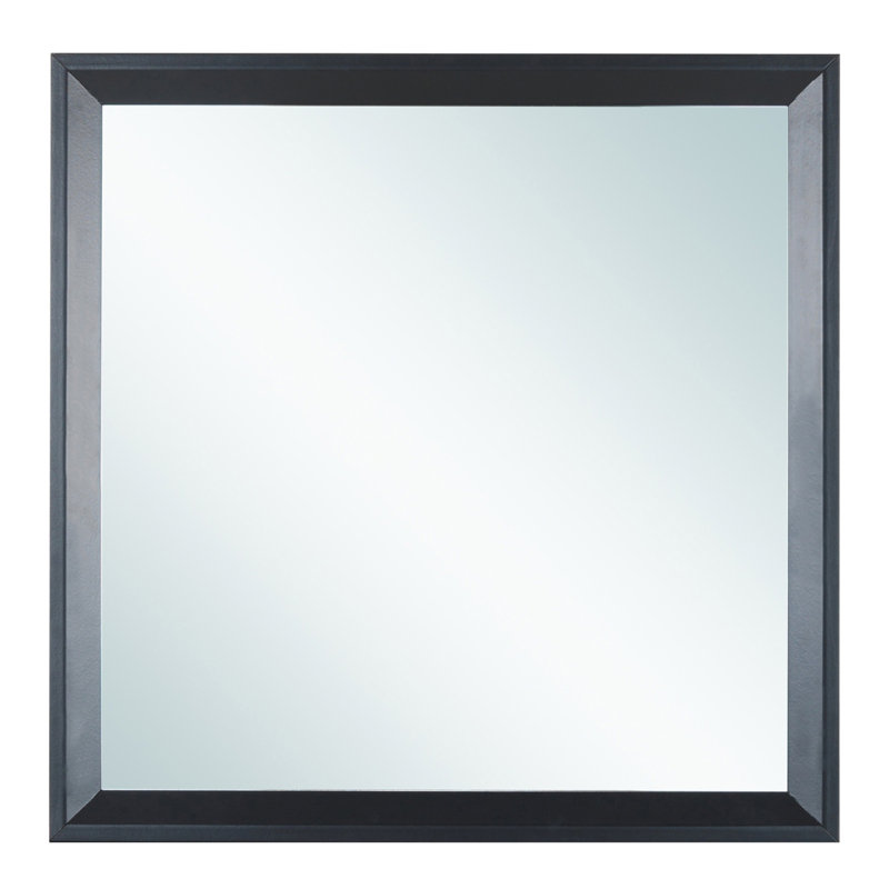 Mirror, 36" x 36", Black, Square