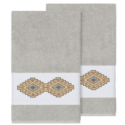 Ensemble de serviettes de bain en coton turc 2 pièces Gianna