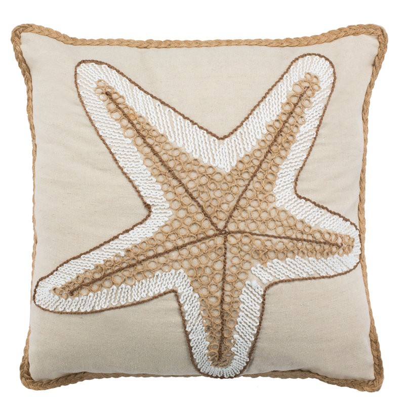 Hema Embroidered Cotton Reversible Throw Pillow