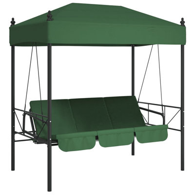 Arlmont & Co. Patio Swing Bench With Canopy Steel