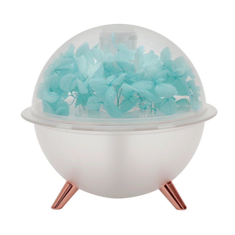 New Eernal Flower Humidifier Light Hydrating Dispositif Humidifier Flower Arrangement DIY Festival, White/Blue