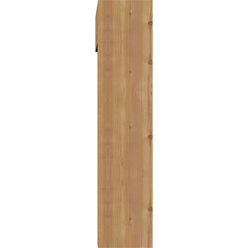 Thorton Block Bracket with Offset Brace, 7 1/2"W Western Red Cedar (Smooth), 34 x 30