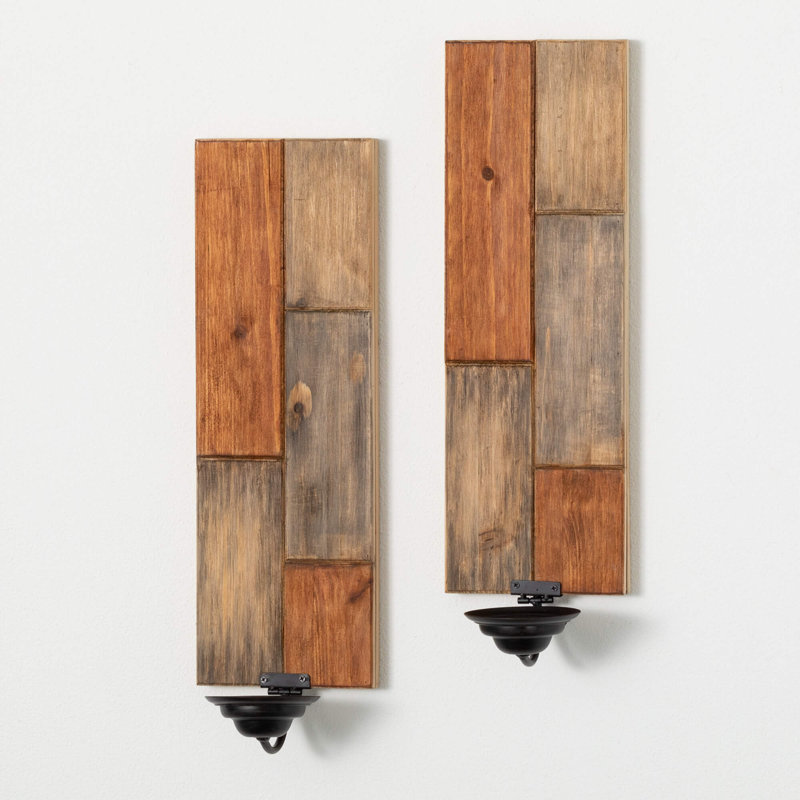 Applique murale en bois 21 po H