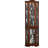 Corner Curio Cabinet with LightsAdjustable Tempe Glass ShelvesMirro BackDisplay Cabinet