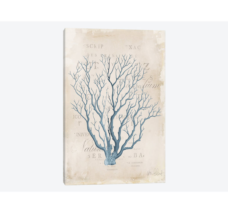 « sea jardin v », reproduction d’impression sur toile tendue, H 26 po x l 18 po x P 1,5 po, Toile tendue, Pas de tapis