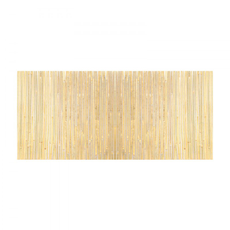 Clôture en lattes de bambou naturel, 3 pi H x 19,6 pi L