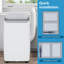 Climatiseurs portatifs 14 000 BTU avec télécommande pour salon et chambre à coucher