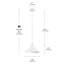 Luminaire suspendu blanc mat 1 lumière avec détails en laiton-1684821813-1684821814