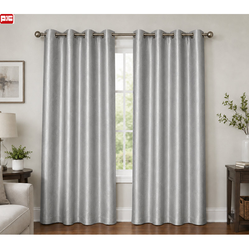 Rideau en polyester Dickison, Argent, L 54 po x L 95 po