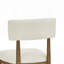 Chaises d'appoint rembourrées en tissu Sherpa