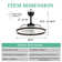 Jucel 24" Modern Smart Reversible Ceiling Fan with Light and APP Control, 6-Speed Dimmable LED Fan Lights
