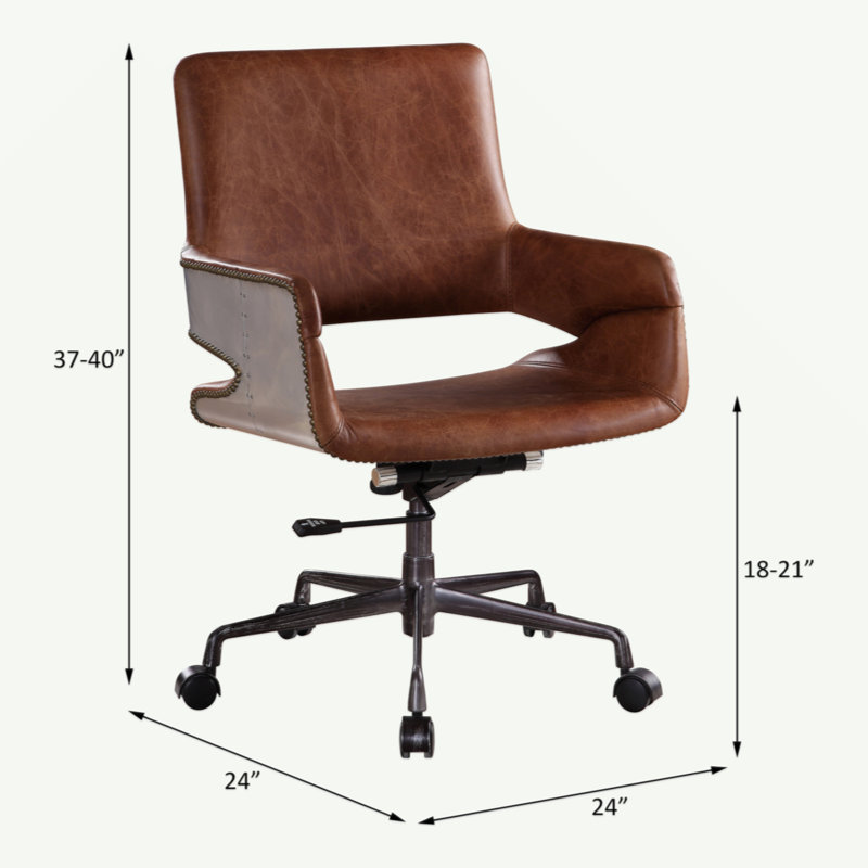 Leather Swivel Task Chair