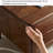 Modern rectangular solid wood coffee table-405258437