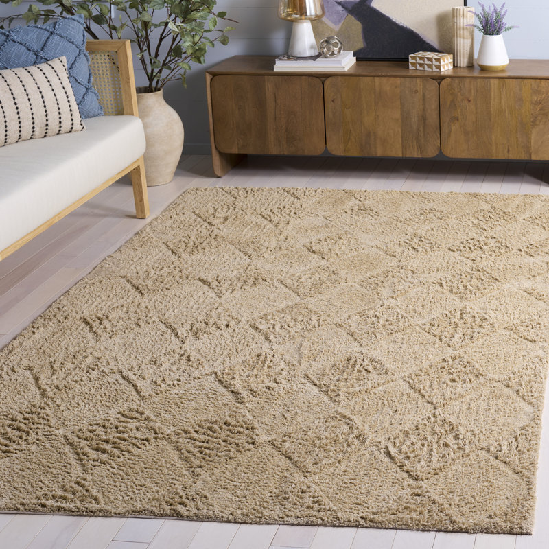 Tapis d'intérieur lavable à la machine en coton recyclé touffeté à la main 226 Easy Care, Rectangle de 5 pi x 8 pi