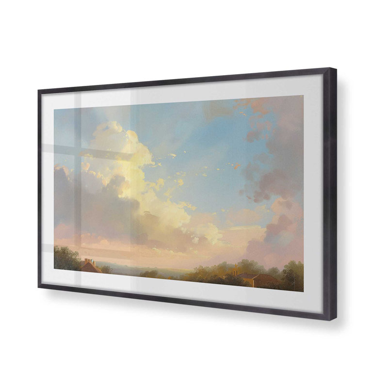 «Peaceful Sky At Sunset», Zinc patiné, H 12,25 po x l 15,25 po