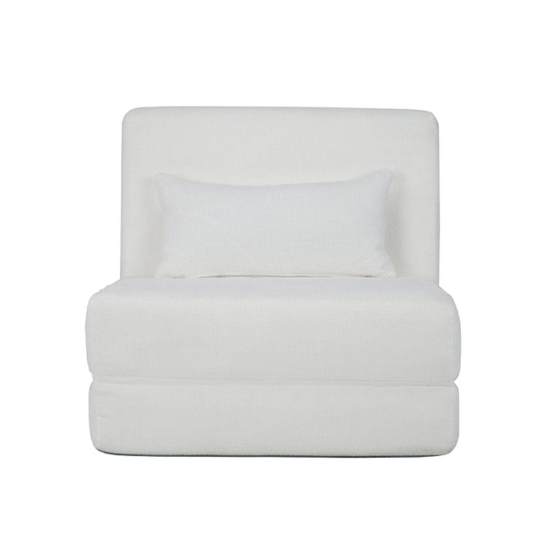 17 Stories Hugspacee Adjustable Reclining Floor Game Chair, White