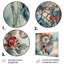 Décoration murale rose et bleue «Boho Inspiration I - Boho Feather»-944989193