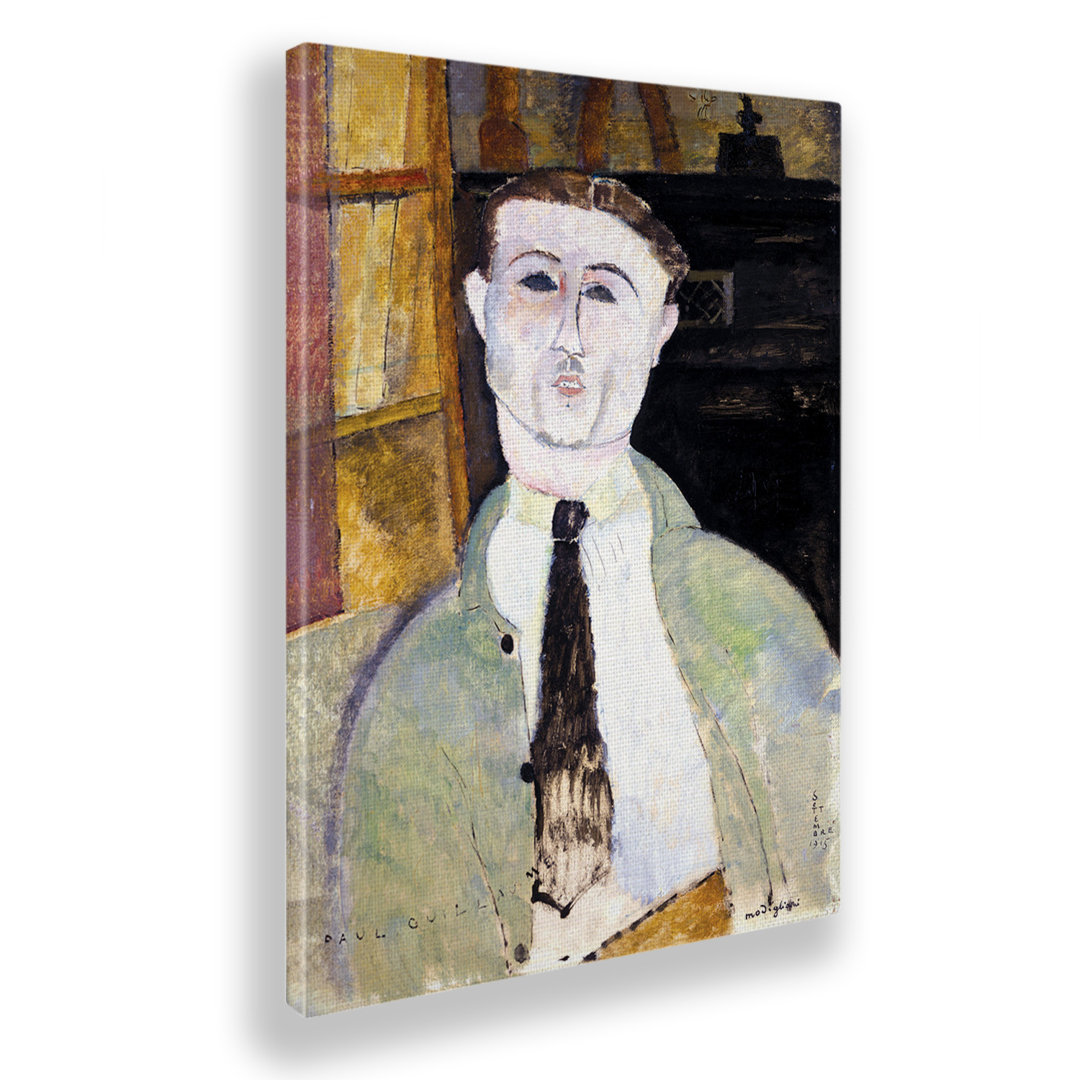 Acrylbild Porträt von Paul Guillaume von Amedeo Modigliani