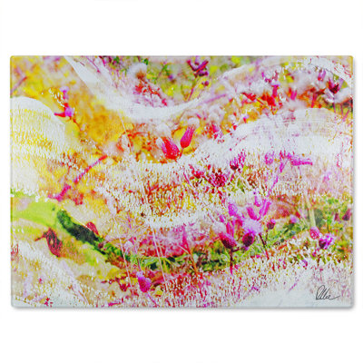 Colour Wilderness Glass Chopping Board