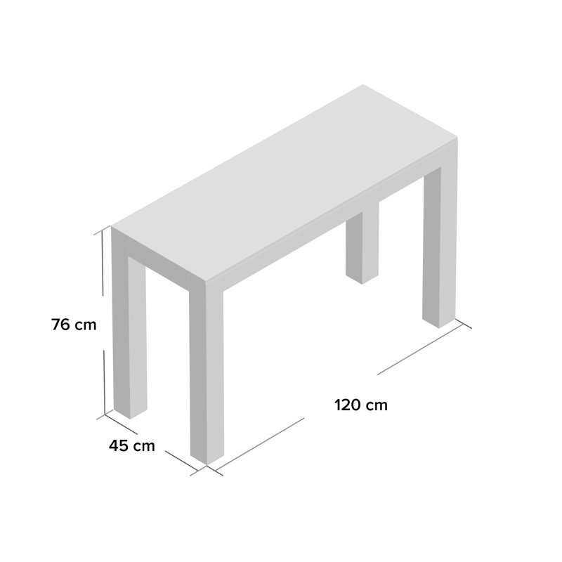 Munnar 118cm Solid Wood Console Table, Dark Mango