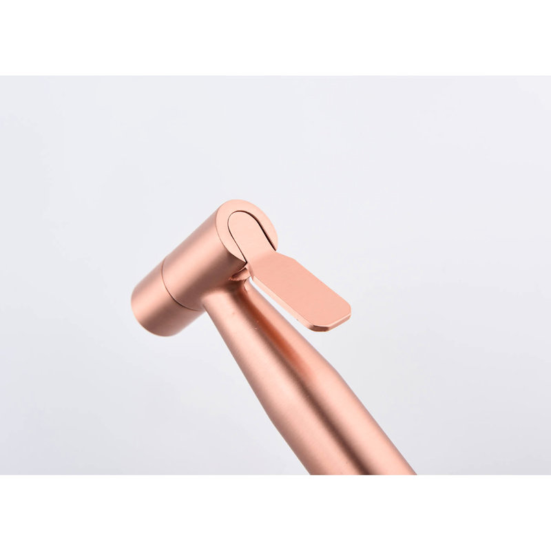 Rose Gold Metal Toilet Bidet - Handheld, Two Spray Modes For Home Cleaning, Rust And Corrosion , Easy Installation Handheld Gold, Build, Modes, Rust, ,