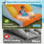 Adam 14.17'x10.1' 13-in-1 Inflatable Water Slide Bounce House with Blower, Blow Up Water Slides for Kids Backyard Water Park with Splash Pool/Shark Tunnel/Basketball Hoop/Soccer Goal/Baseball, Obstacle Course Bouncy Castle