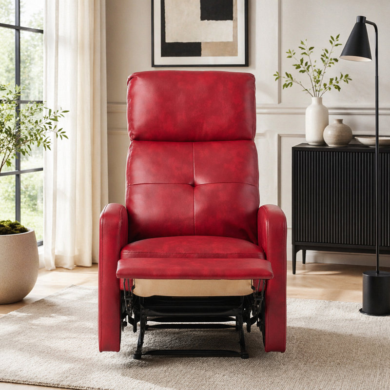 Fauteuil inclinable contemporain avec revêtement lisse