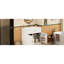 Meuble-lavabo blanc moderne 36,1 po, lavabo en céramique, tablettes réglables, mécanisme de charnières à fermeture douce, organisateur de porte d'armoire-110333087