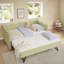 Lit de jour confortable avec couchette, port USB et adorable forme de vague-100782043