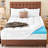 3 Inch Cooling Memory Foam Mattress Topper, Dual Layer Mattress Pad, Pillow Top Cover-1847991792