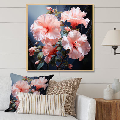 Hibiscus Impression romantique VI - Hibiscus, art mural