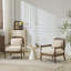 Ensemble de 2 chaises d'appoint modernes avec coussin moelleux et dossier en rotin-1018548040-1018548036