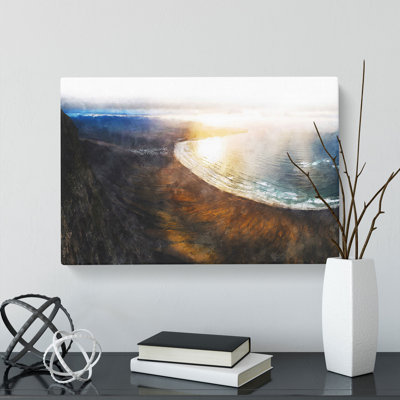 Mountain View Of Lanzarote In Spain - Wrapped Canvas Print