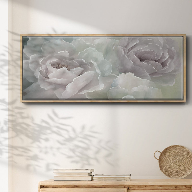 Peony Lace- Framed Canvas