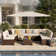 Avamay Rattan Sectional Seating Group with Cushions