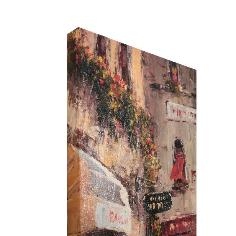 «Le Beau Giclee» par AFD Home 11158225, scène de rue enveloppée de galerie, 36 pouces par 48 pouces