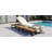 Patio Loungers With 5-Position Adjustable Backrest, Cushions & Wood Side Table-1831701632