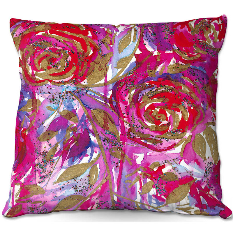 Coussin de combustion rose, H 20 po x l 20 po x P 5 po