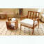 Mignon fauteuil d'appoint en tissu doux et structure en bois massif blanc-1571495495