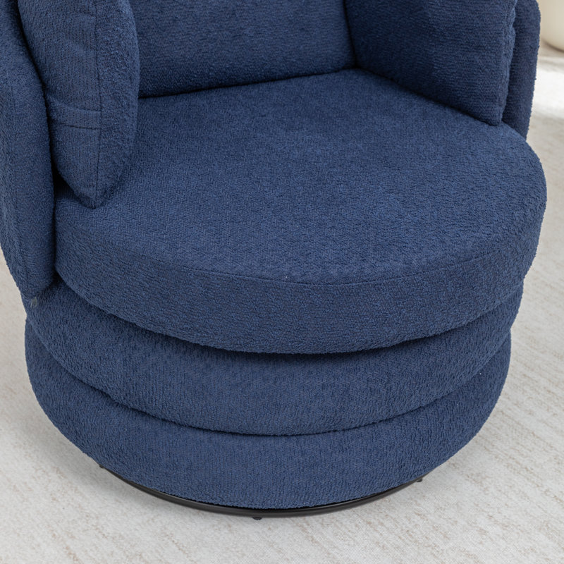Fauteuil pivotant Castanedo, Bleu