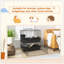 Multi-Level Small Animal Cage With Detachable Playpen, Ideal For Guinea Pigs, Hedgehogs, And Bunnies, Includes Accessories
