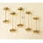 Solid Brass Gold Fan Drawer Handles
