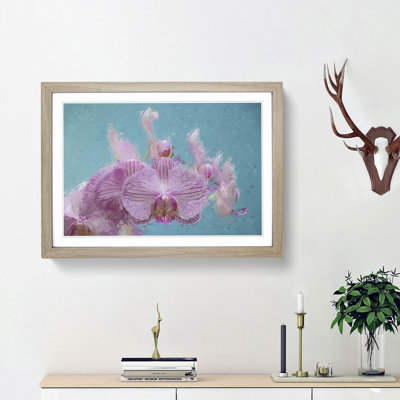 Lilac & Pink Orchids in Abstract - Picture Frame Graphic Art Print